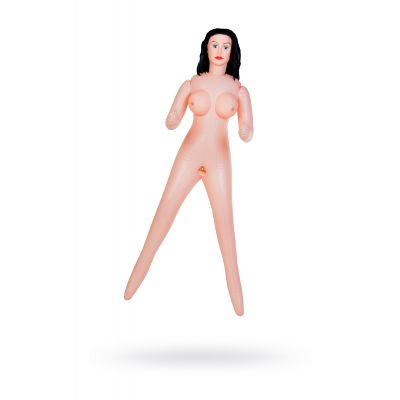 Кукла надувная Kaylee с реалистичной головой, брюнетка, TOYFA Dolls-X, кибер вставка вагина – анус,
