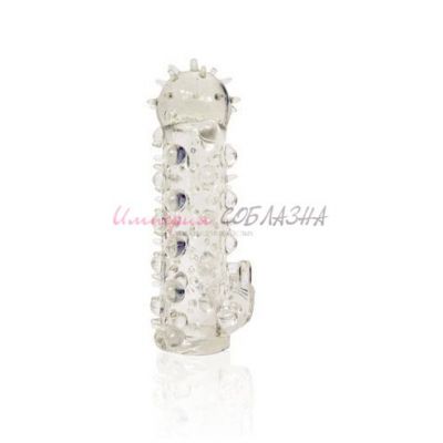 Насадка закрытая crystal sleeve с усиками и пупырышками